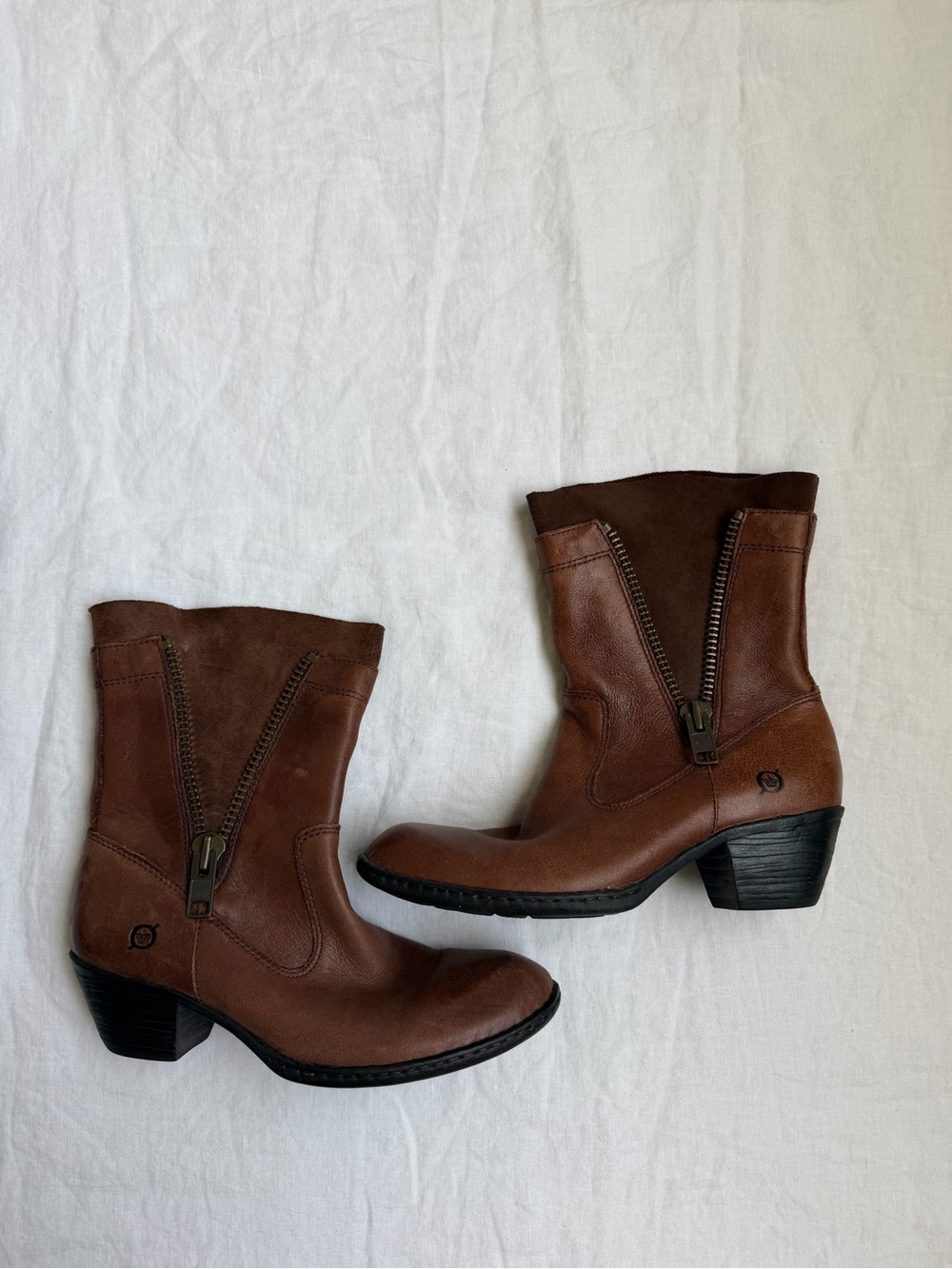 Børn Mila Brown Leather Ankle Boots 6.5
